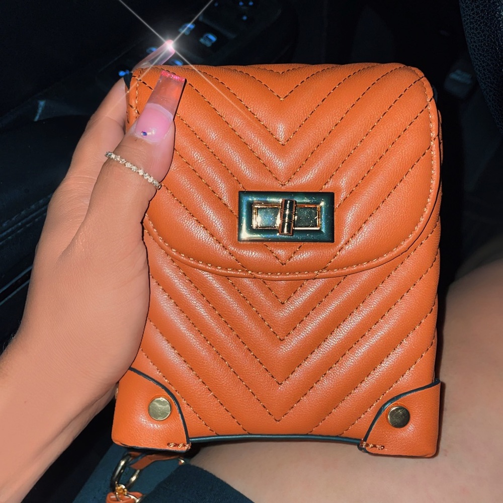 New Vegan Leather Mini Crossbody Bag